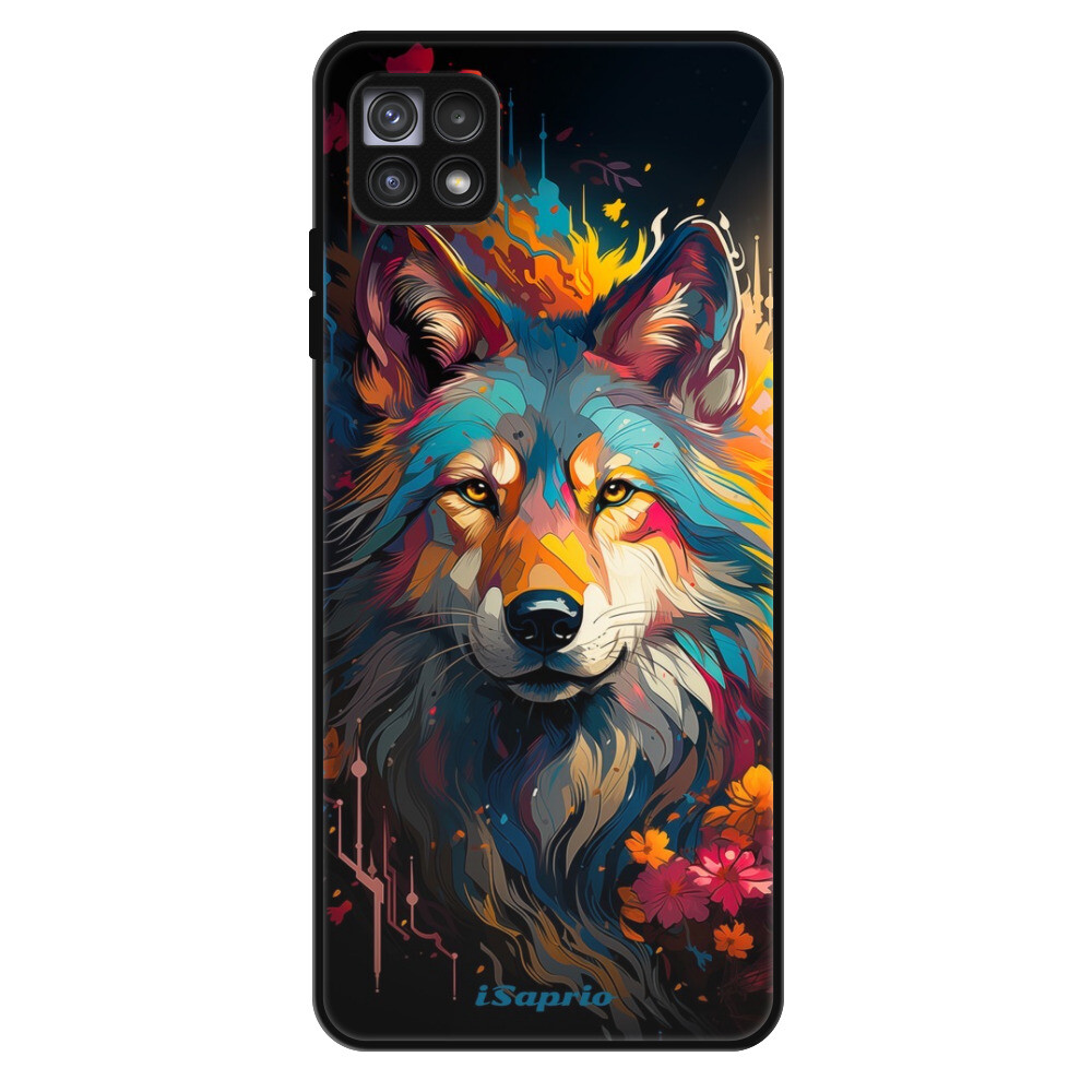 Lesklé puzdro Exclusive iSaprio - Mysterious Wolf - Samsung Galaxy A22 5G