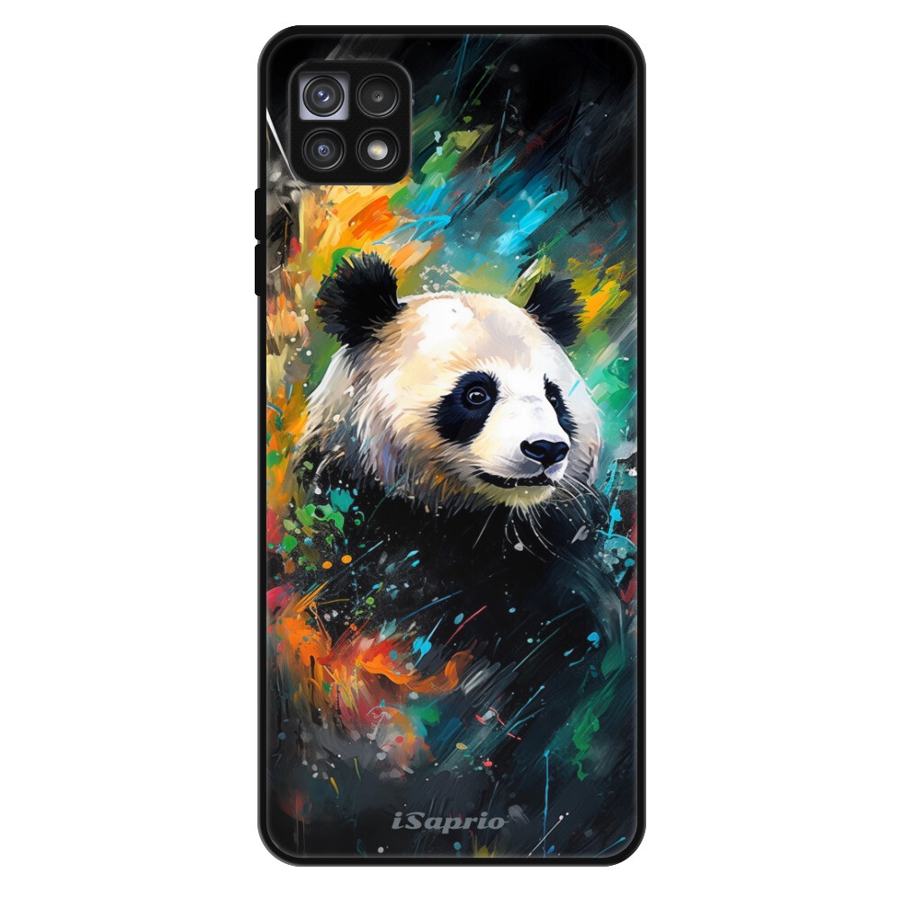 Lesklé puzdro Exclusive iSaprio - Abstract Panda - Samsung Galaxy A22 5G