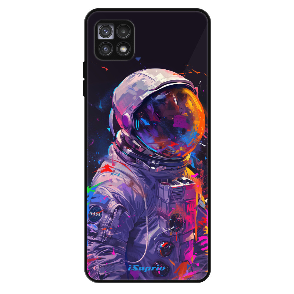 Lesklé puzdro Exclusive iSaprio - Neon Astronaut - Samsung Galaxy A22 5G