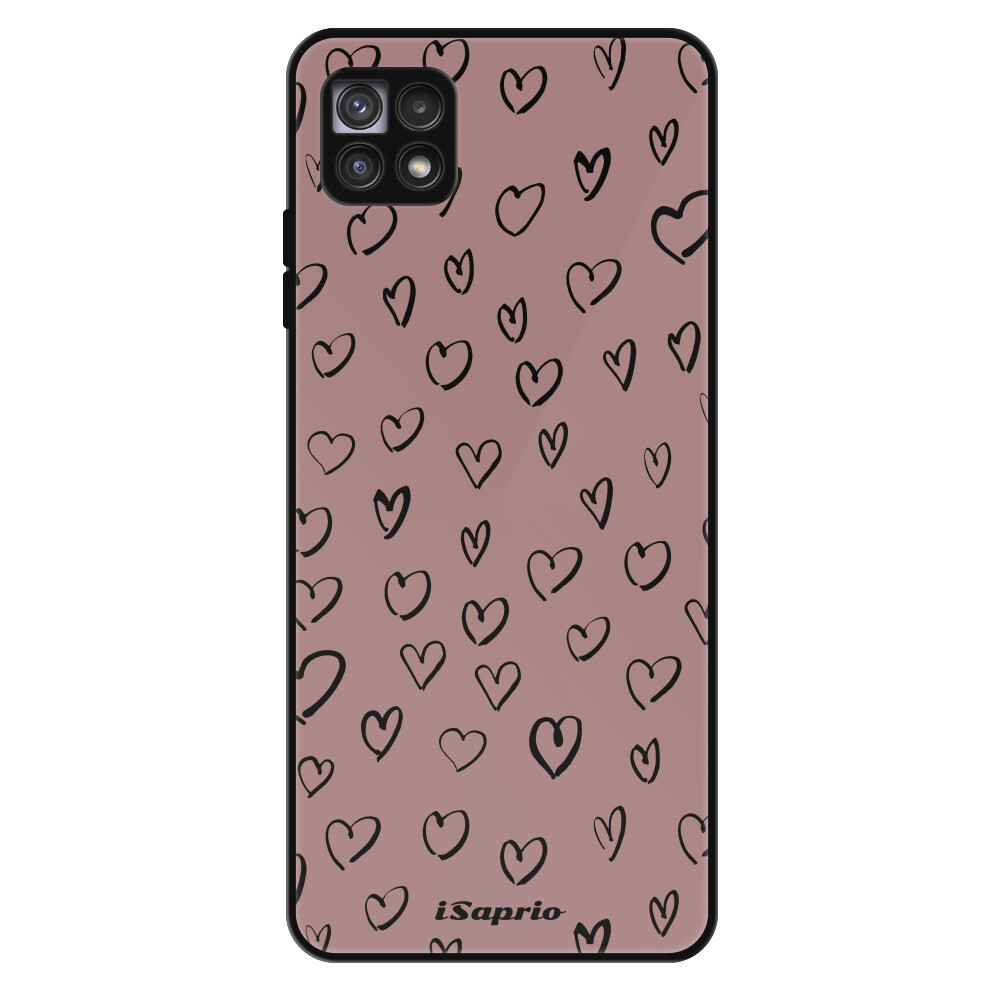 Lesklé puzdro Exclusive iSaprio - Heart Dark - Samsung Galaxy A22 5G