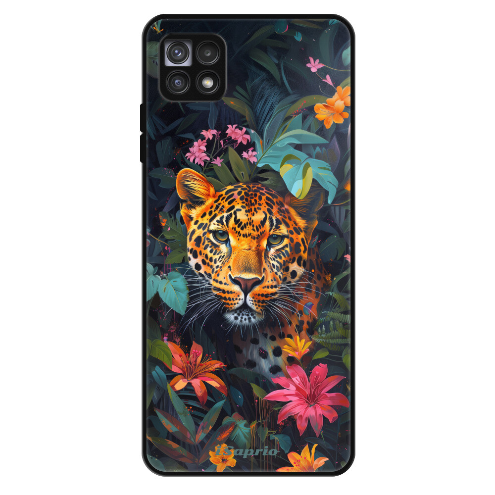 Lesklé puzdro Exclusive iSaprio - Flower Jaguar - Samsung Galaxy A22 5G