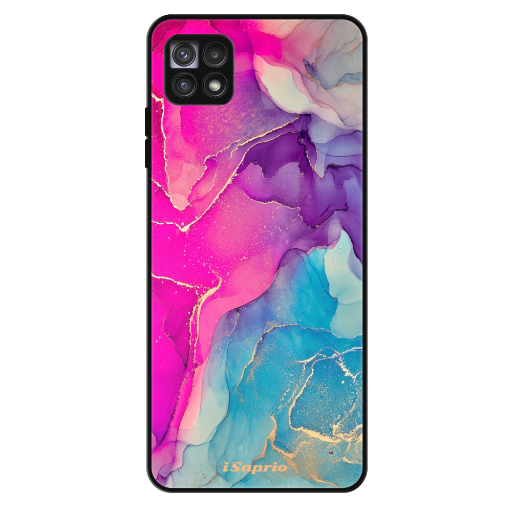 Lesklé puzdro Exclusive iSaprio - Purple Ink - Samsung Galaxy A22 5G