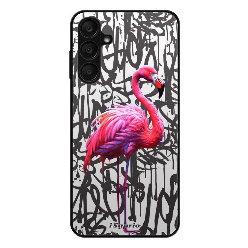 Lesklé puzdro Exclusive iSaprio - Flamingo Graffiti - Samsung Galaxy A25 5G