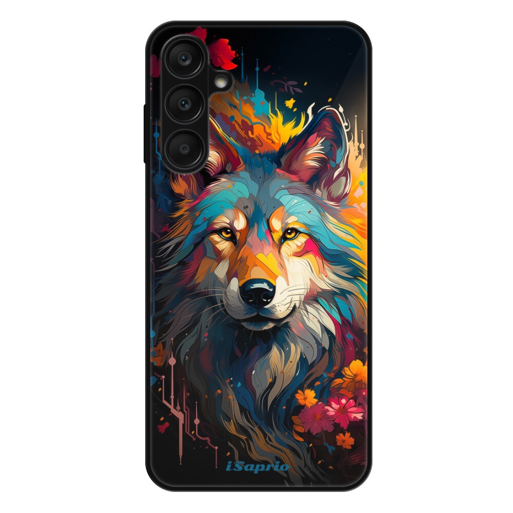 Lesklé puzdro Exclusive iSaprio - Mysterious Wolf - Samsung Galaxy A25 5G
