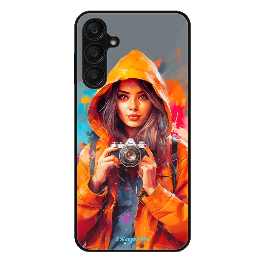 Lesklé puzdro Exclusive iSaprio - Girl with Camera - Samsung Galaxy A25 5G