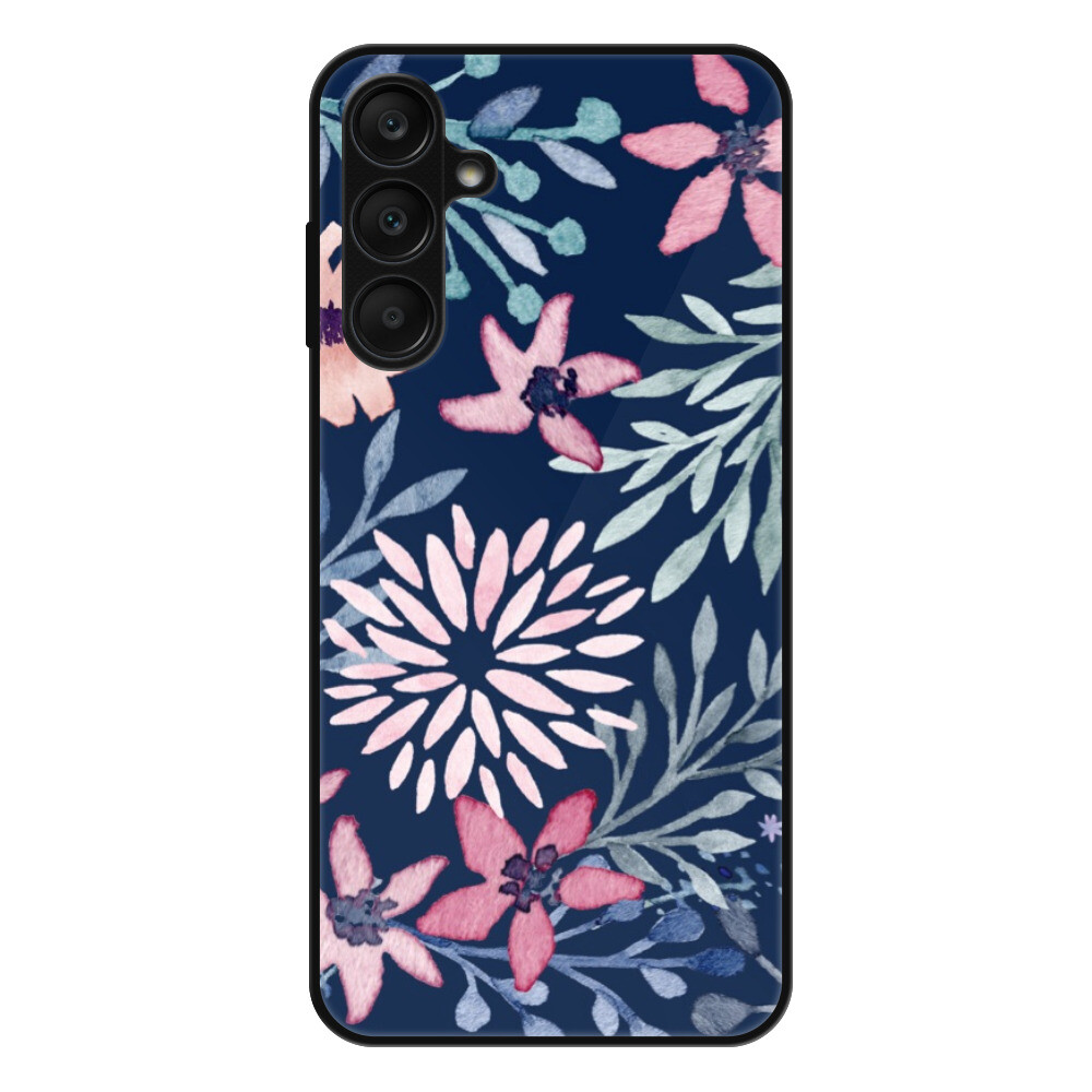 Lesklé puzdro Exclusive iSaprio - Leaves on Blue - Samsung Galaxy A25 5G