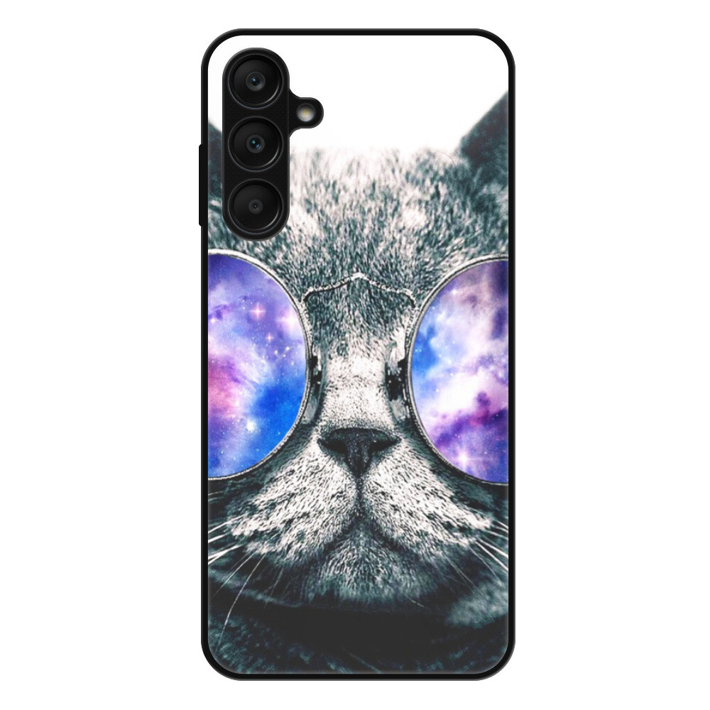 Lesklé puzdro Exclusive iSaprio - Galaxy Cat - Samsung Galaxy A25 5G