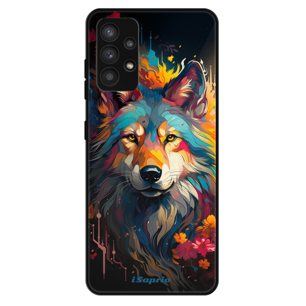 Lesklé puzdro Exclusive iSaprio - Mysterious Wolf - Samsung Galaxy A32