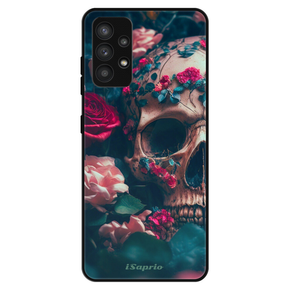 Lesklé puzdro Exclusive iSaprio - Skull in Roses - Samsung Galaxy A32