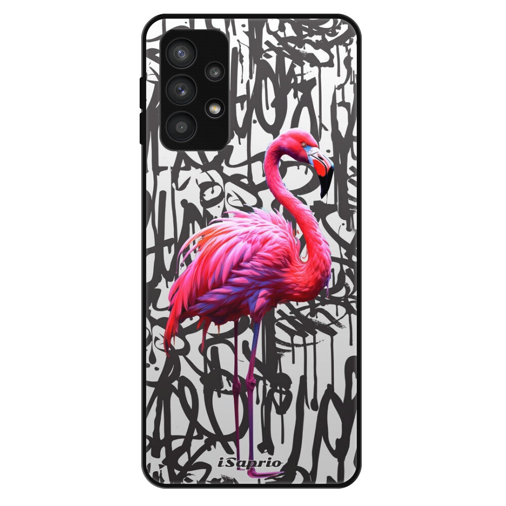 Lesklé puzdro Exclusive iSaprio - Flamingo Graffiti - Samsung Galaxy A32 5G