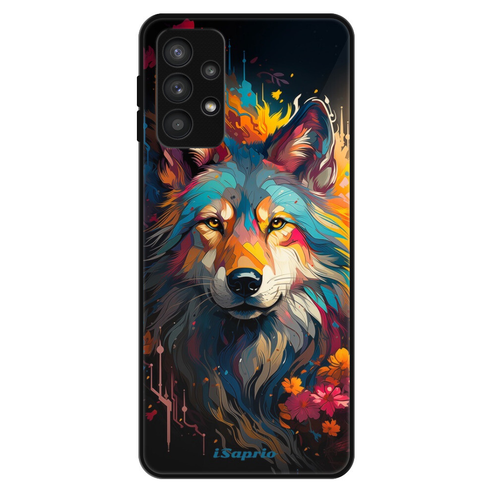 Lesklé puzdro Exclusive iSaprio - Mysterious Wolf - Samsung Galaxy A32 5G