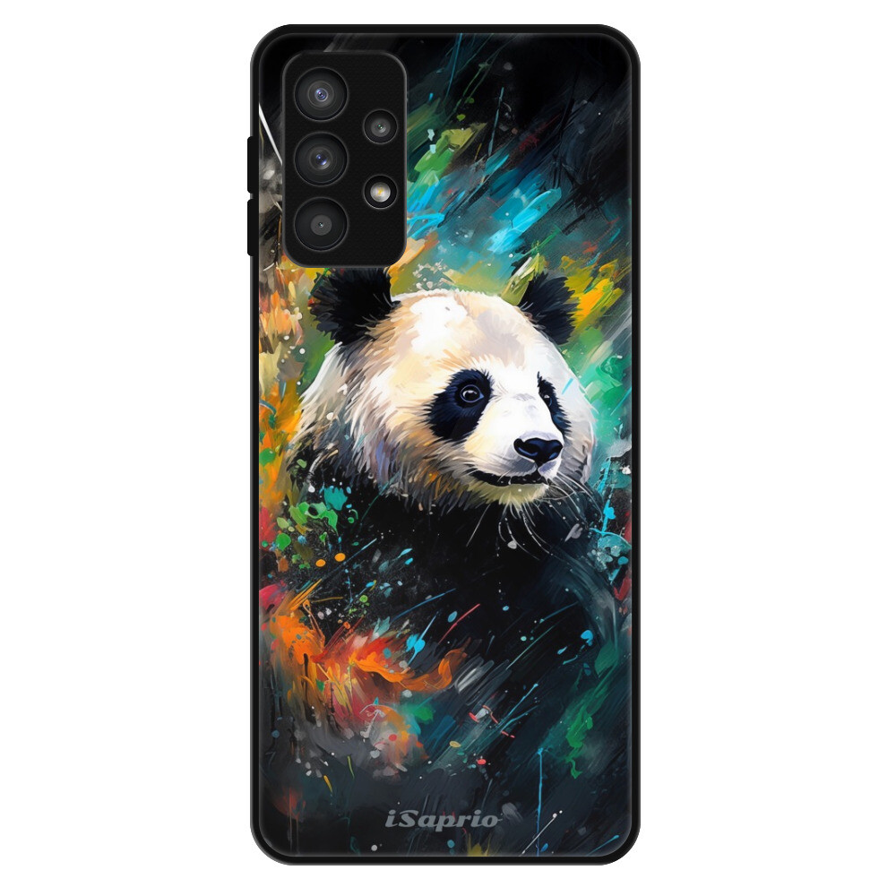 Lesklé puzdro Exclusive iSaprio - Abstract Panda - Samsung Galaxy A32 5G