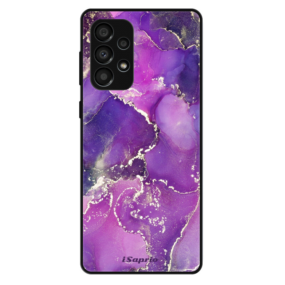 Lesklé puzdro Exclusive iSaprio - Purple Marble 10 - Samsung Galaxy A33 5G