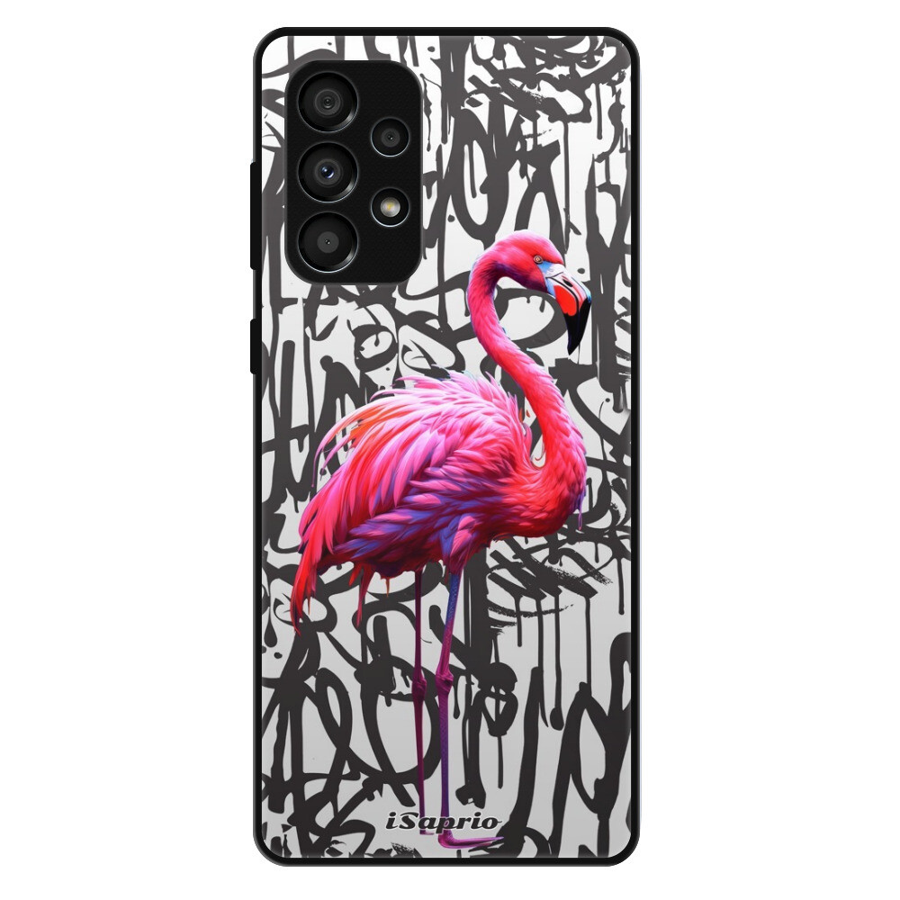 Lesklé puzdro Exclusive iSaprio - Flamingo Graffiti - Samsung Galaxy A33 5G