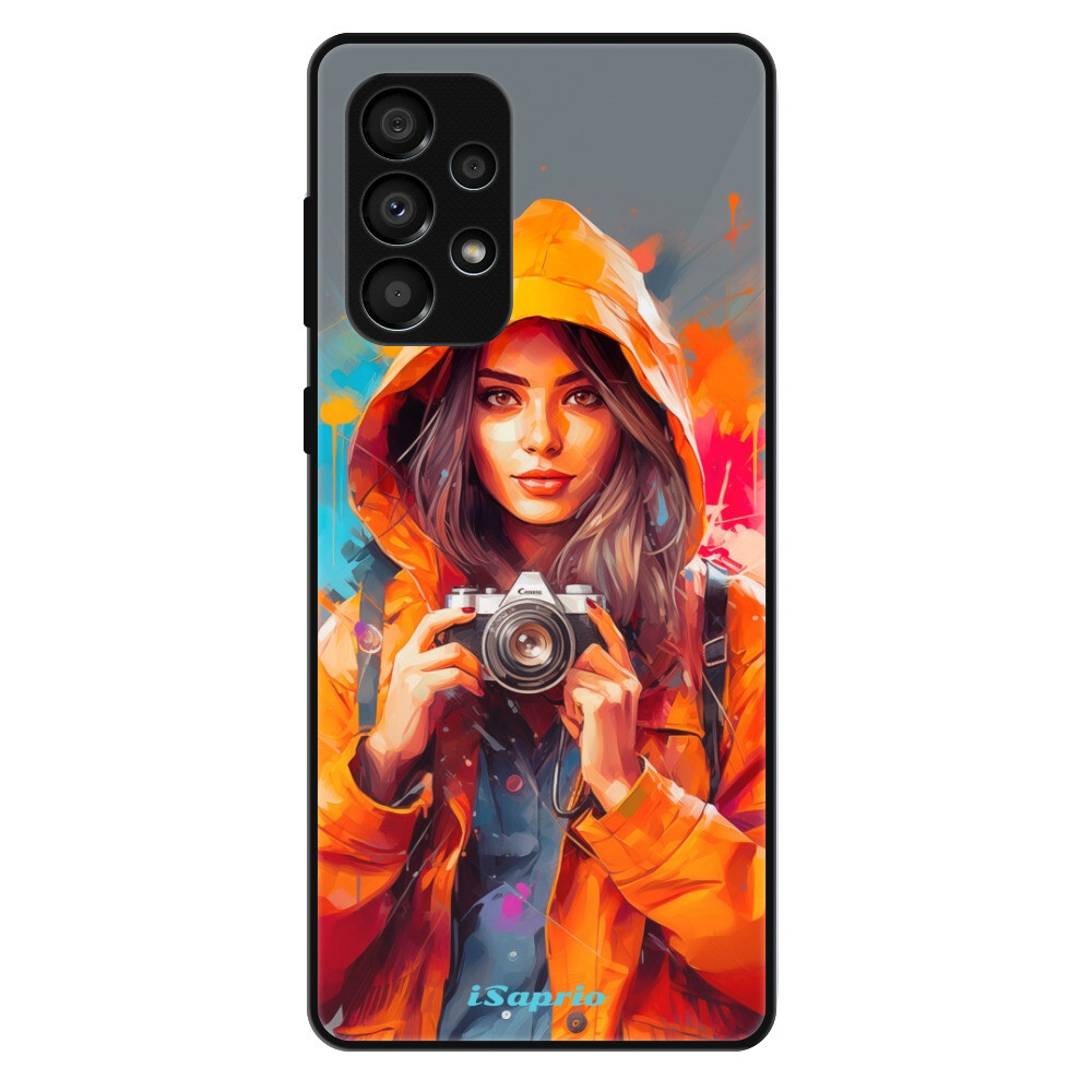 Lesklé puzdro Exclusive iSaprio - Girl with Camera - Samsung Galaxy A33 5G