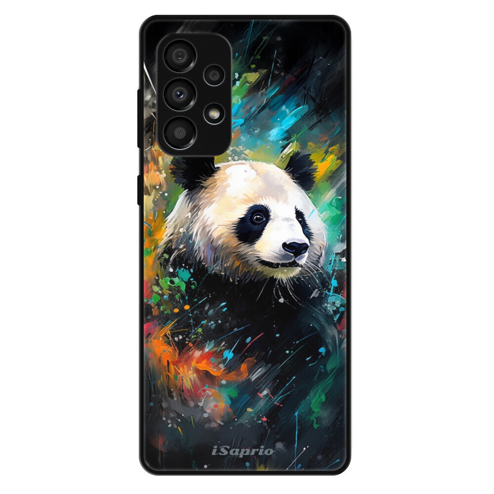 Lesklé puzdro Exclusive iSaprio - Abstract Panda - Samsung Galaxy A33 5G