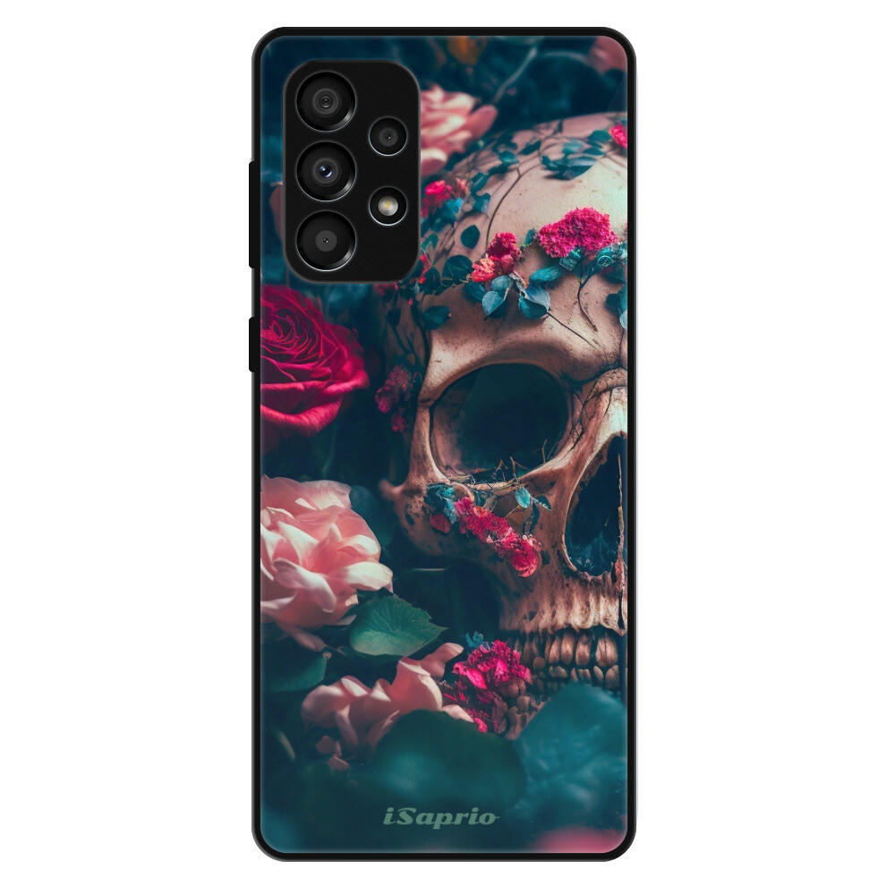 Lesklé puzdro Exclusive iSaprio - Skull in Roses - Samsung Galaxy A33 5G