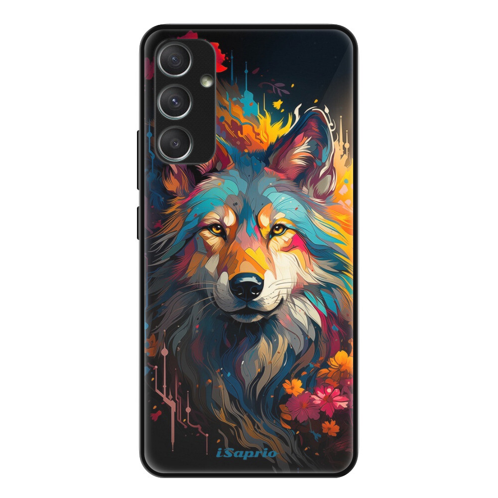 Lesklé puzdro Exclusive iSaprio - Mysterious Wolf - Samsung Galaxy A34 5G