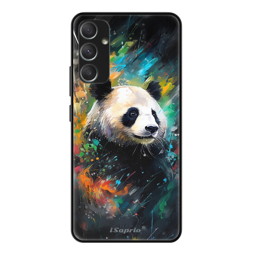 Lesklé puzdro Exclusive iSaprio - Abstract Panda - Samsung Galaxy A34 5G