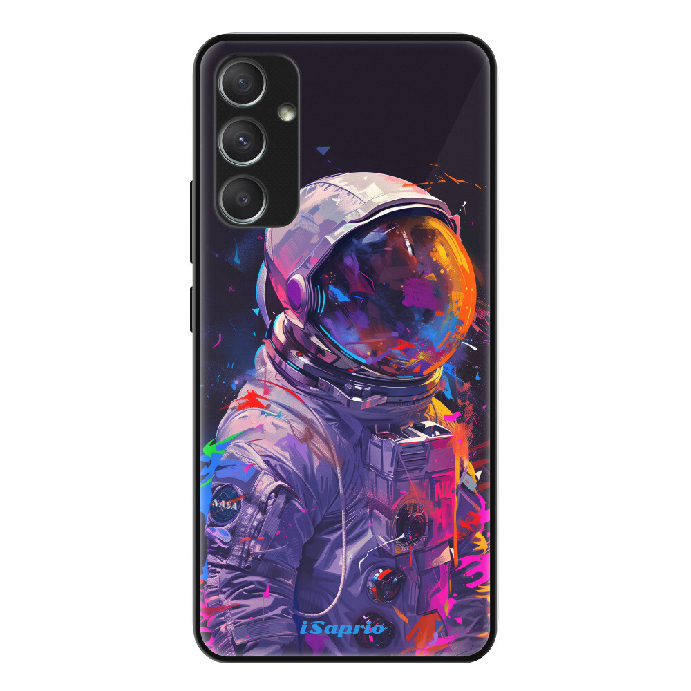 Lesklé puzdro Exclusive iSaprio - Neon Astronaut - Samsung Galaxy A34 5G