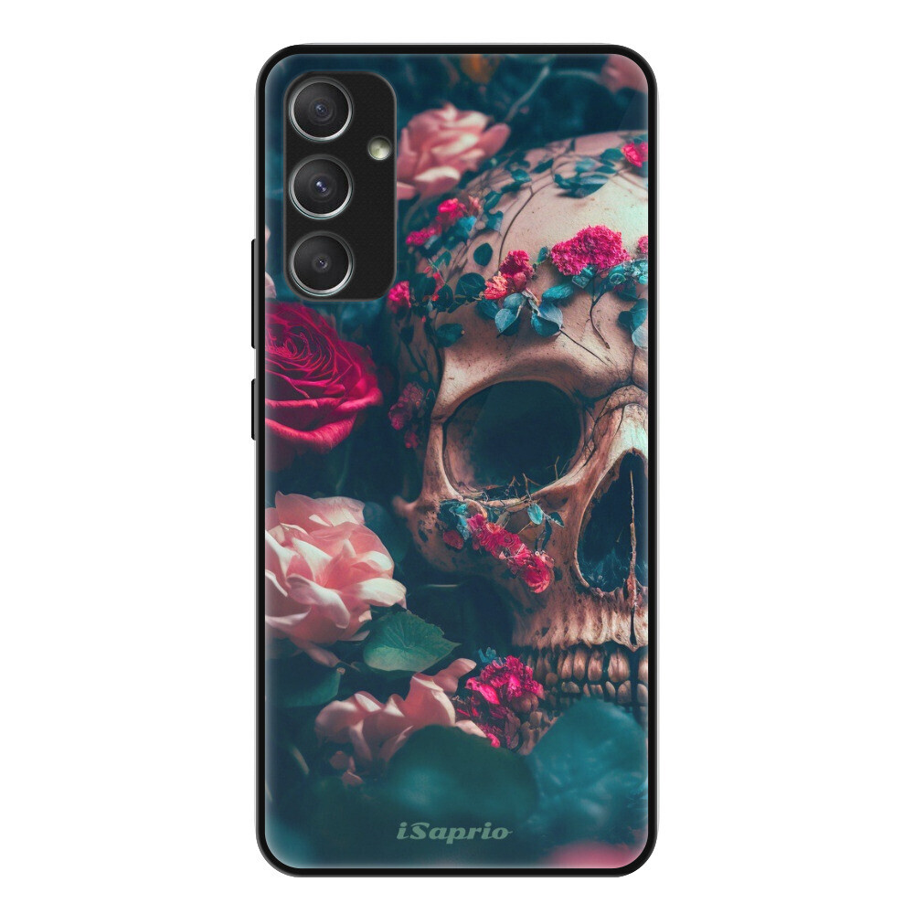 Lesklé puzdro Exclusive iSaprio - Skull in Roses - Samsung Galaxy A34 5G
