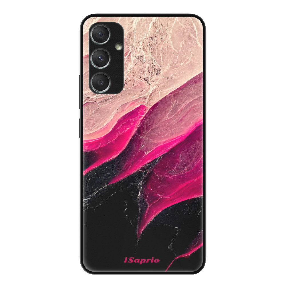 Lesklé puzdro Exclusive iSaprio - Black and Pink - Samsung Galaxy A34 5G
