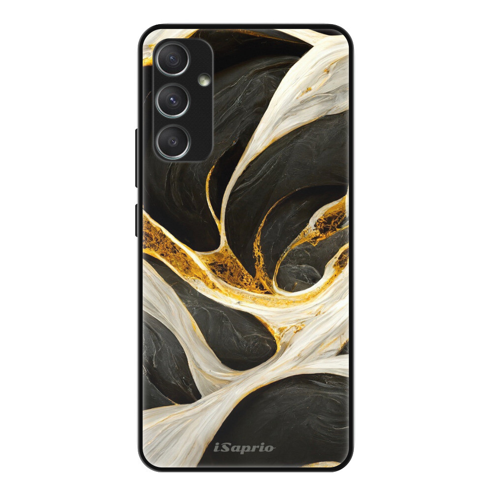 Lesklé puzdro Exclusive iSaprio - Black and Gold - Samsung Galaxy A34 5G