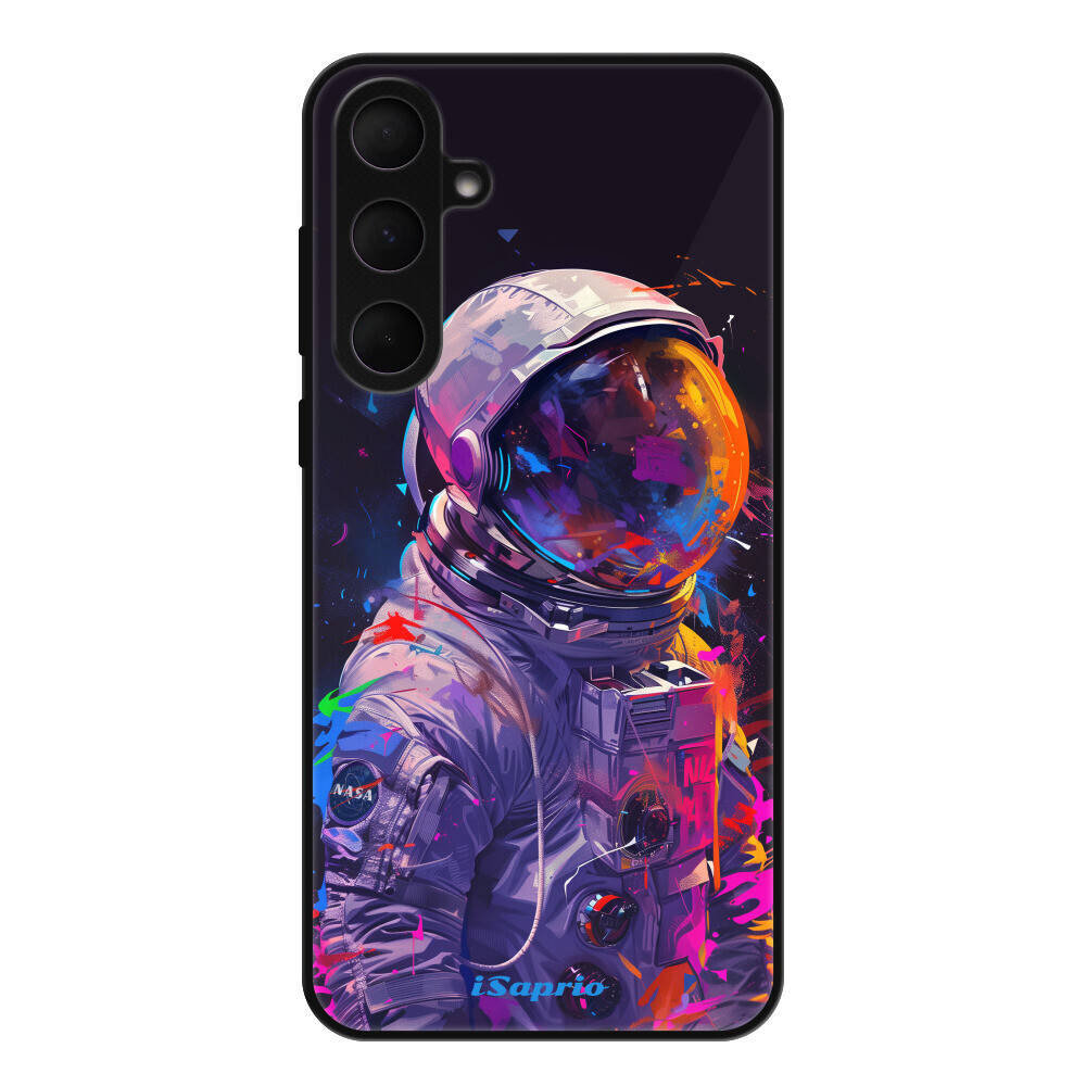 Lesklé puzdro Exclusive iSaprio - Neon Astronaut - Samsung Galaxy A35 5G