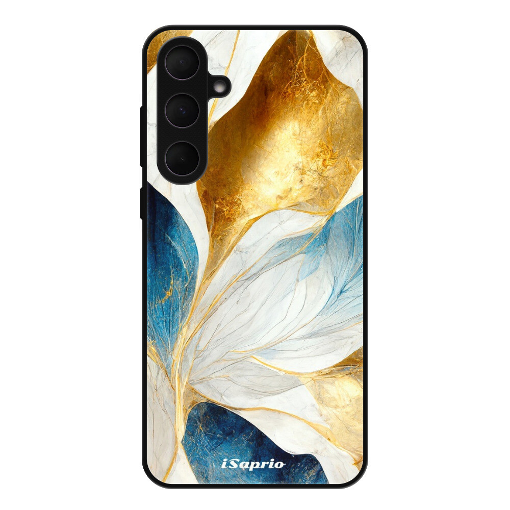 Lesklé puzdro Exclusive iSaprio - Blue Leaves - Samsung Galaxy A35 5G