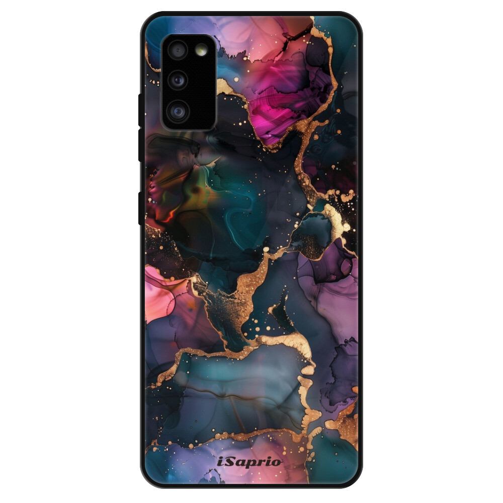 Lesklé puzdro Exclusive iSaprio - Dark Marble 10 - Samsung Galaxy A41
