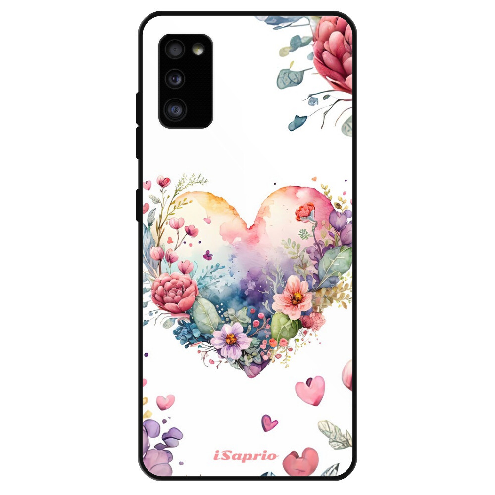 Lesklé puzdro Exclusive iSaprio - Floral Heart - Samsung Galaxy A41