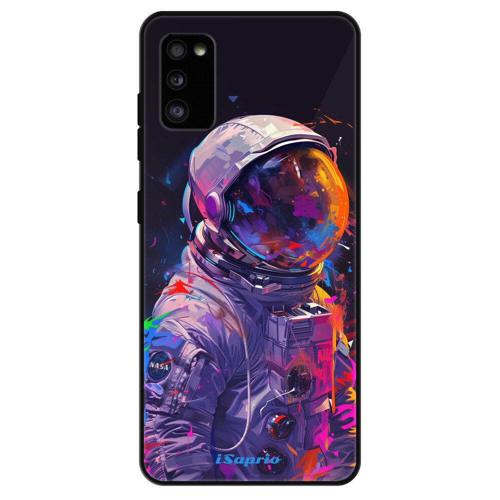 Lesklé puzdro Exclusive iSaprio - Neon Astronaut - Samsung Galaxy A41