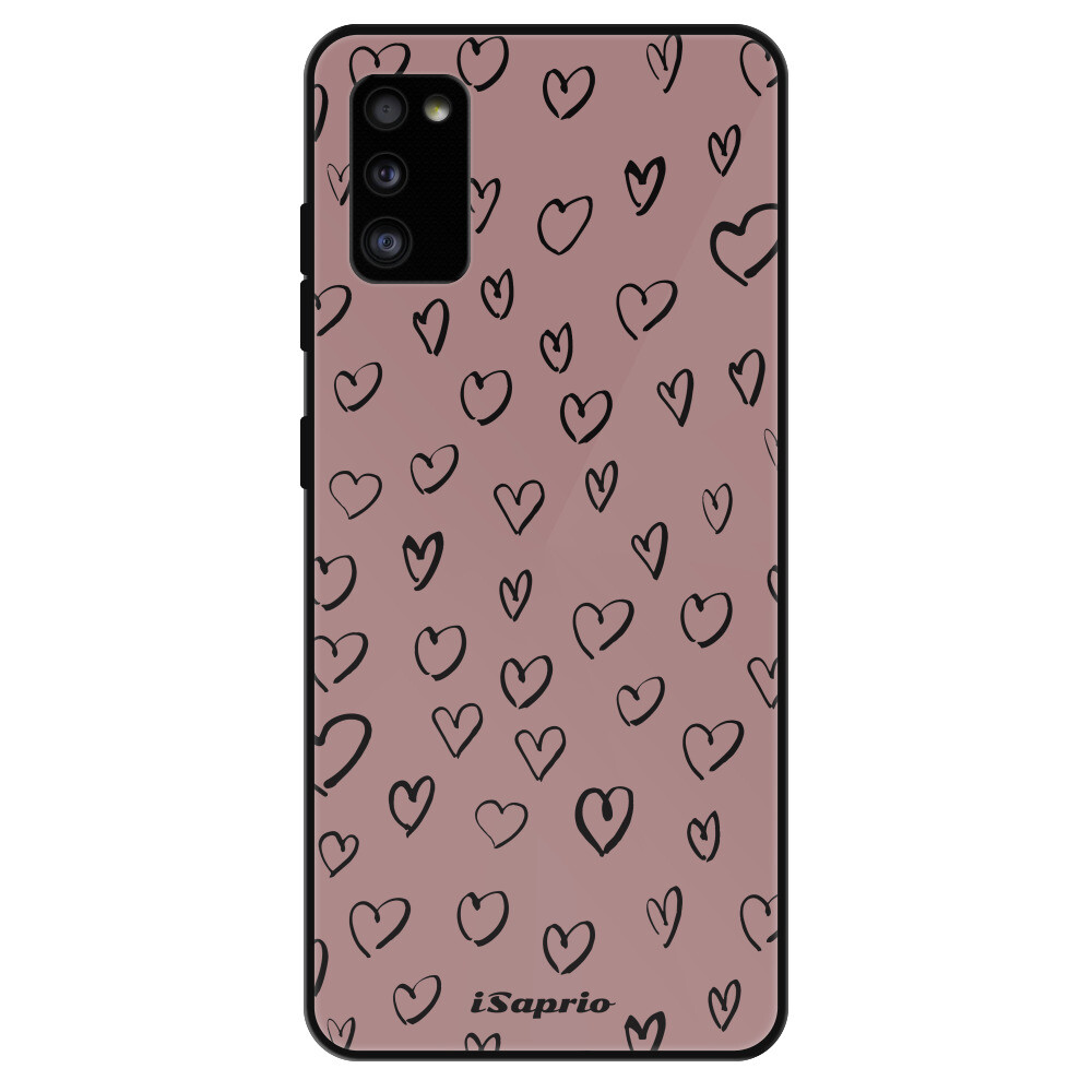 Lesklé puzdro Exclusive iSaprio - Heart Dark - Samsung Galaxy A41