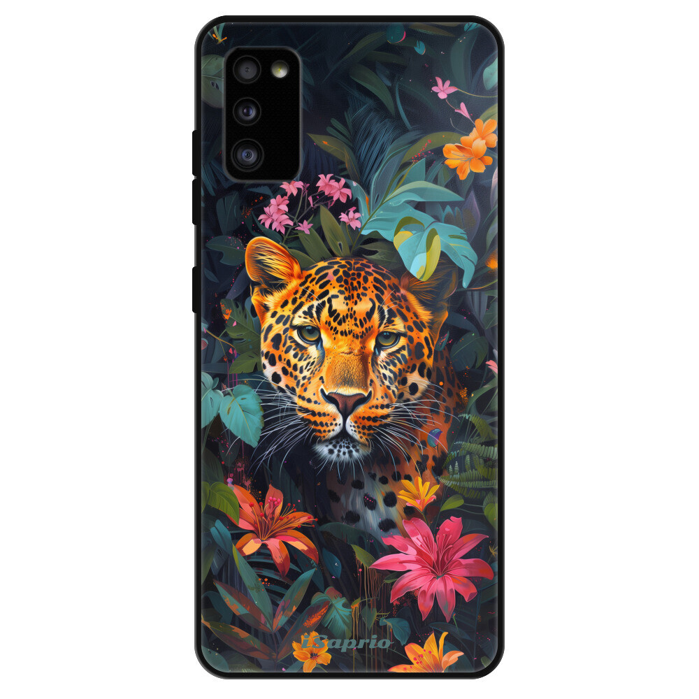 Lesklé puzdro Exclusive iSaprio - Flower Jaguar - Samsung Galaxy A41