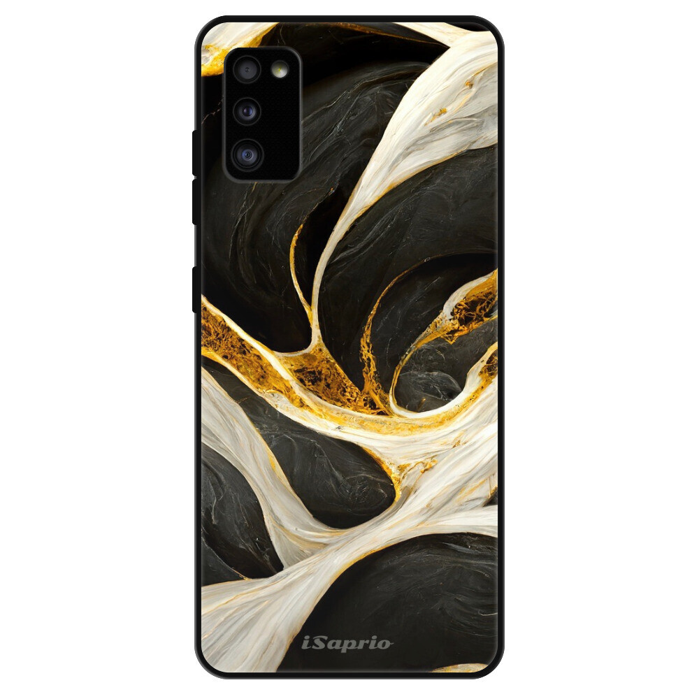 Lesklé puzdro Exclusive iSaprio - Black and Gold - Samsung Galaxy A41