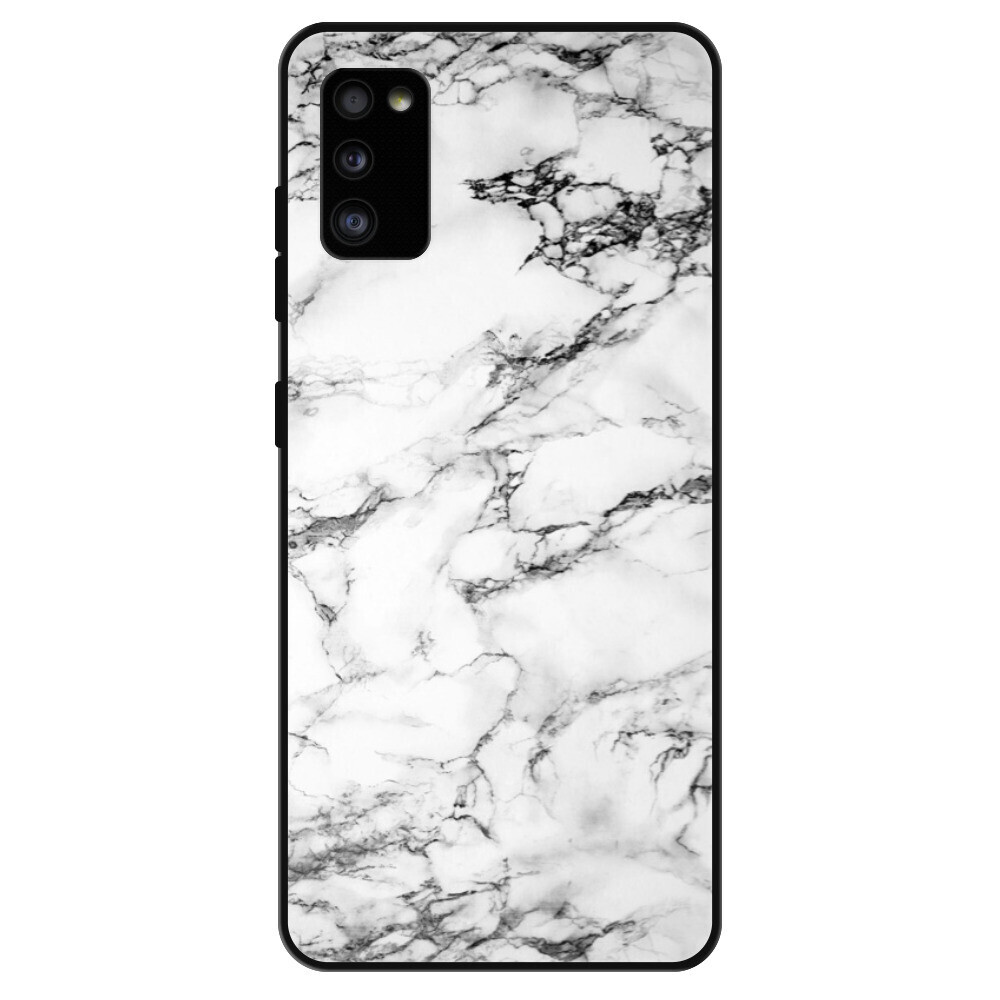 Lesklé puzdro Exclusive iSaprio - White Marble 01 - Samsung Galaxy A41