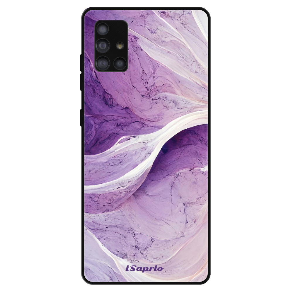 Lesklé puzdro Exclusive iSaprio - Purple Paint 10 - Samsung Galaxy A51