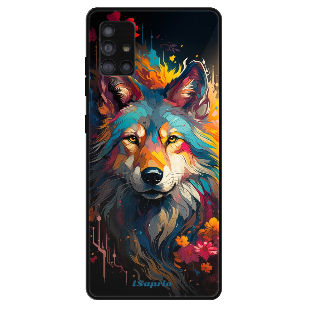 Lesklé puzdro Exclusive iSaprio - Mysterious Wolf - Samsung Galaxy A51