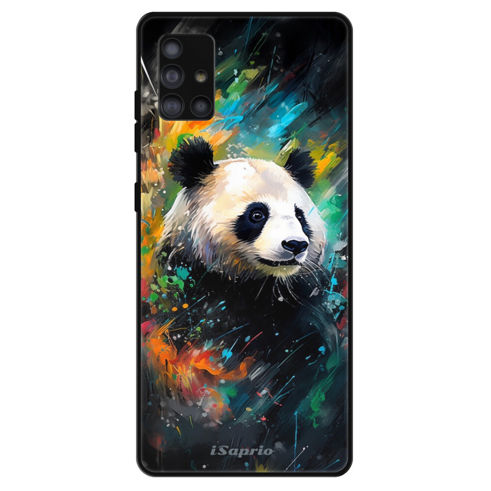 Lesklé puzdro Exclusive iSaprio - Abstract Panda - Samsung Galaxy A51
