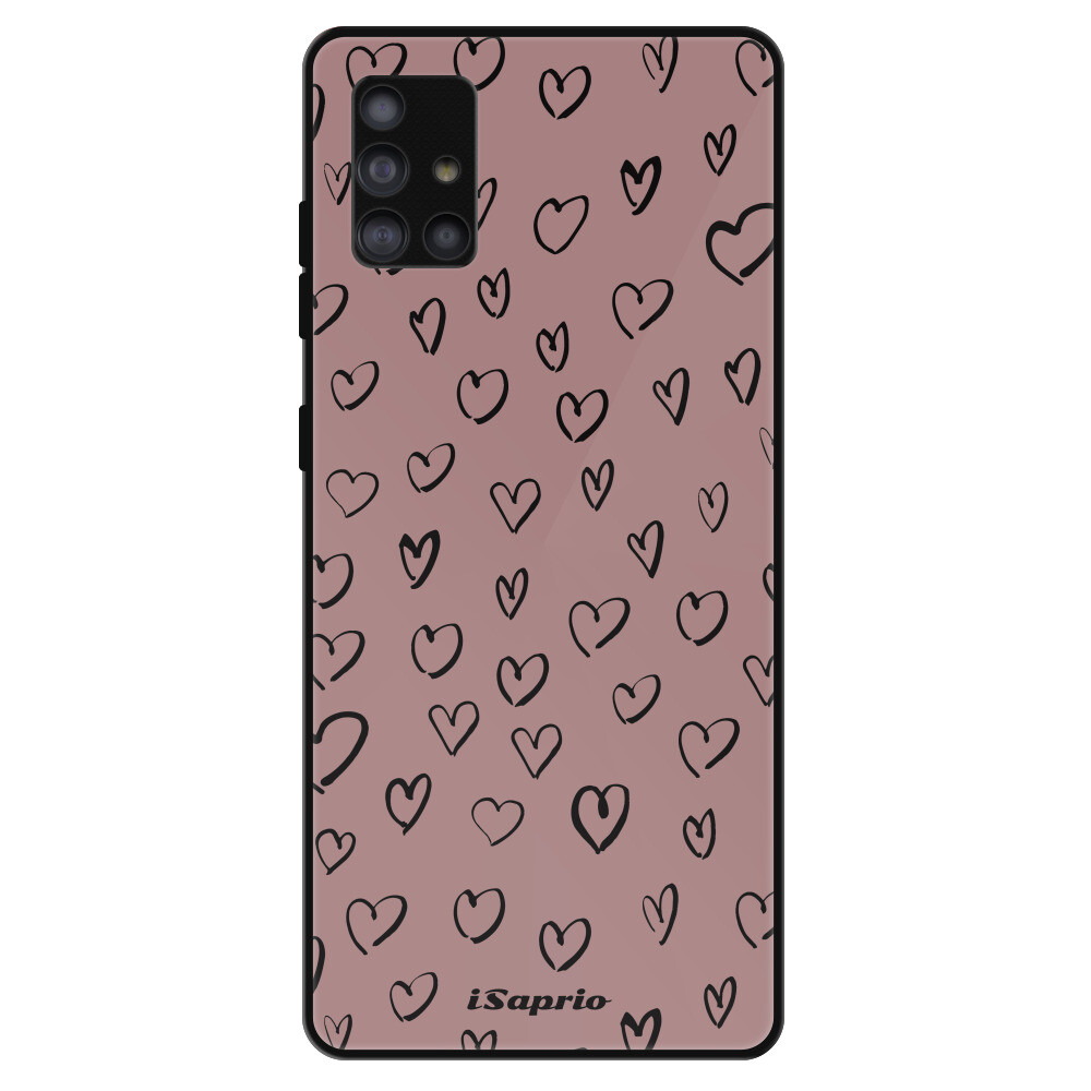 Lesklé puzdro Exclusive iSaprio - Heart Dark - Samsung Galaxy A51