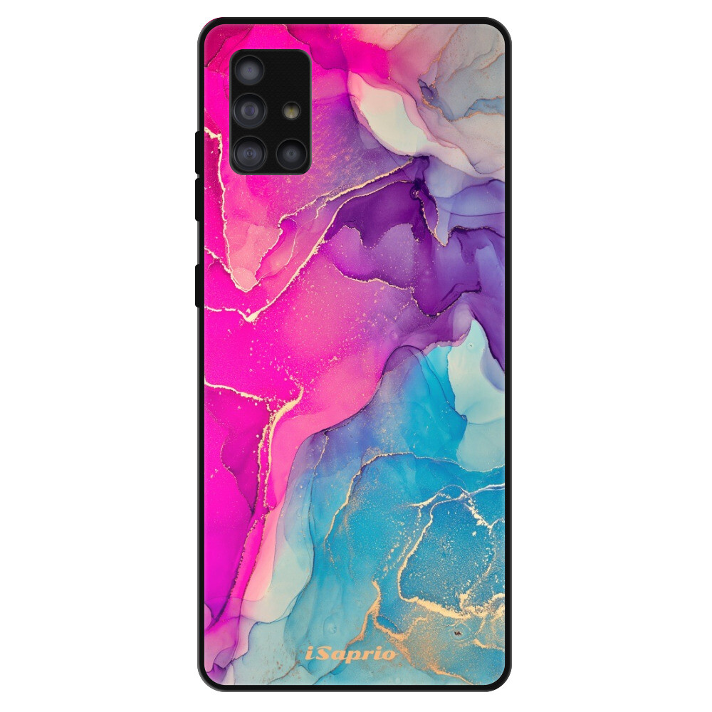 Lesklé puzdro Exclusive iSaprio - Purple Ink - Samsung Galaxy A51