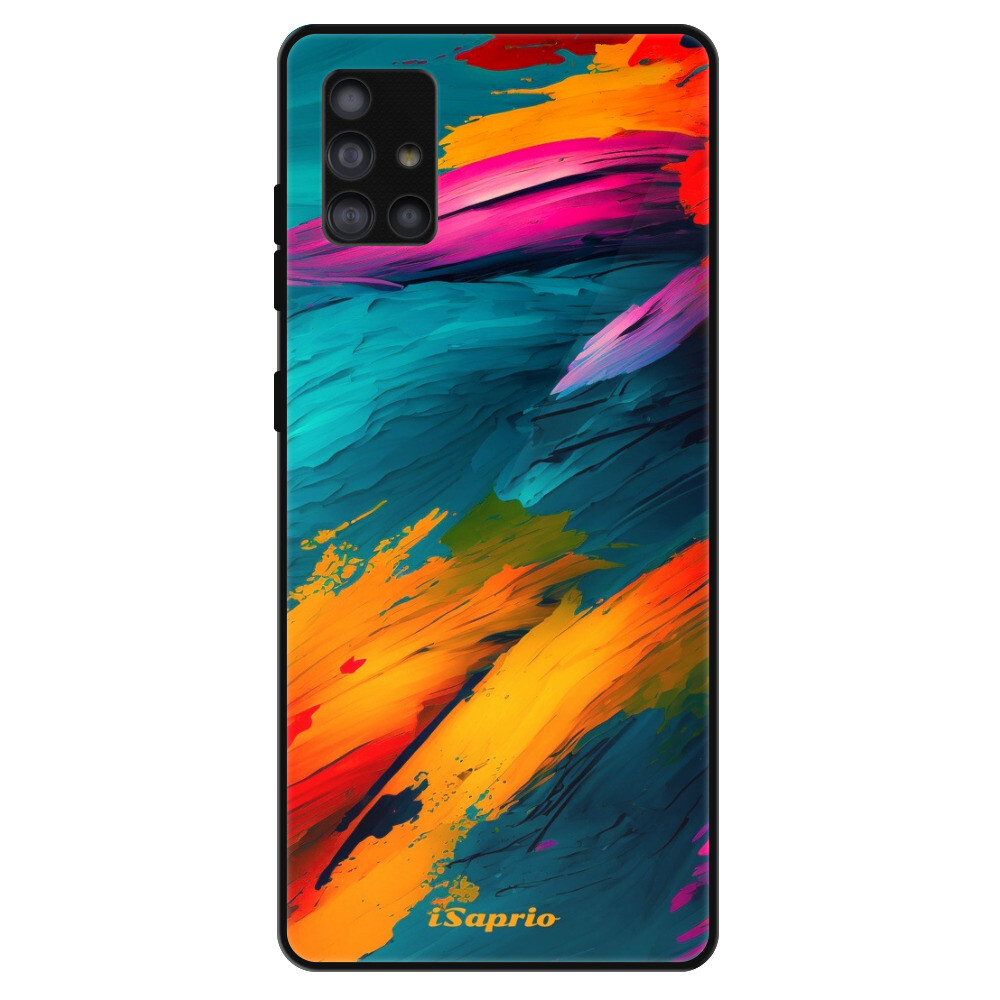 Lesklé puzdro Exclusive iSaprio - Blue Paint - Samsung Galaxy A51