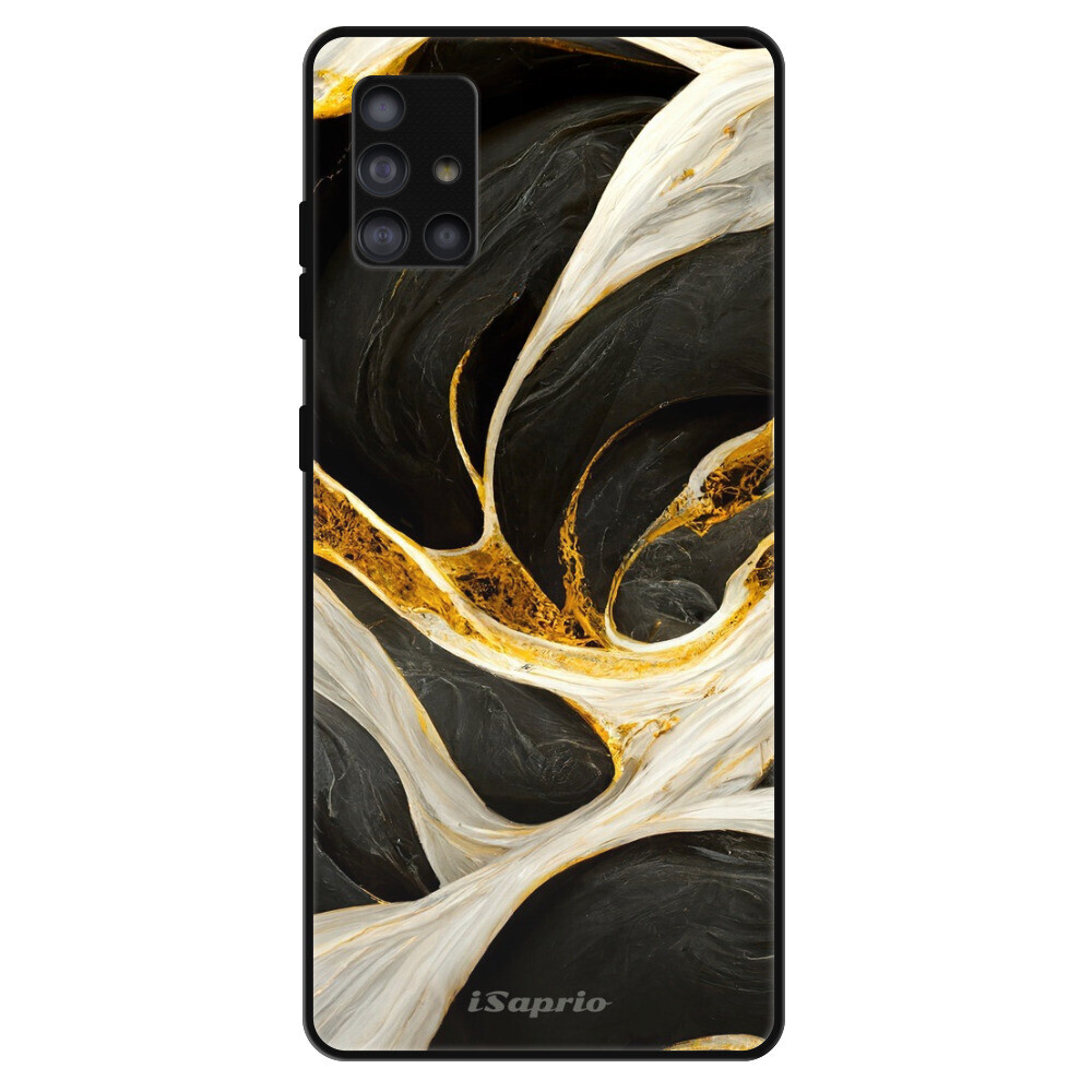 Lesklé puzdro Exclusive iSaprio - Black and Gold - Samsung Galaxy A51