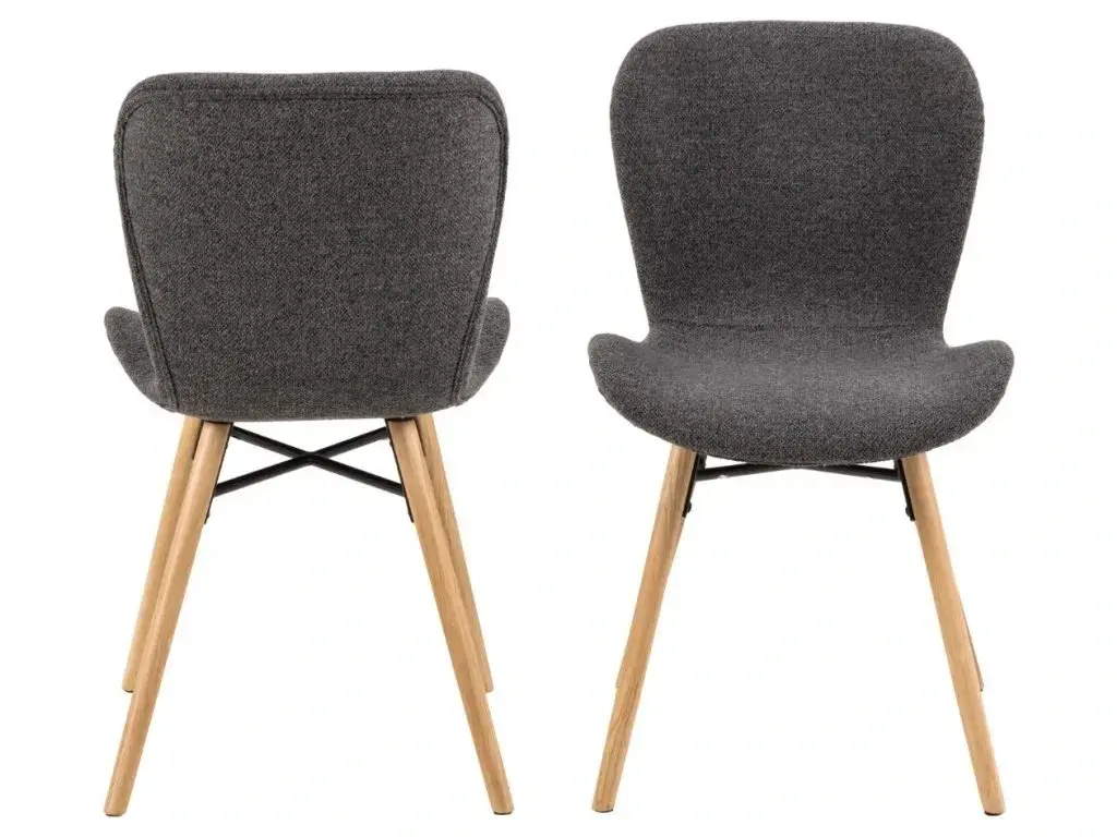 Jídelní židle Batilda A1z masivu antracit/dub přírodní