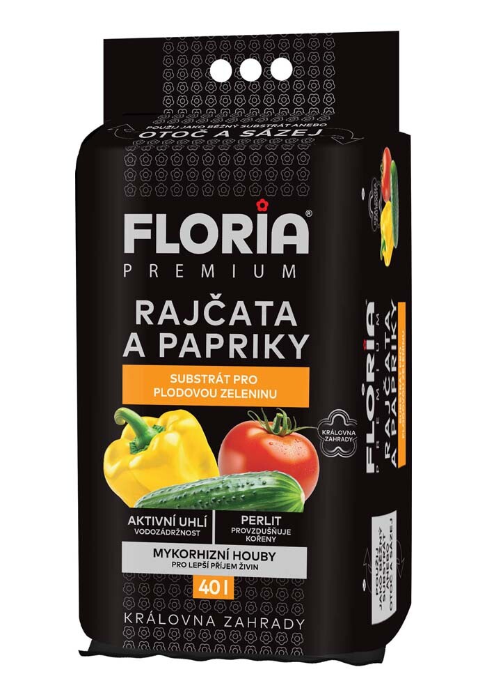 AGRO FLORIA PREMIUM Substrát pre paradajky a papriky 