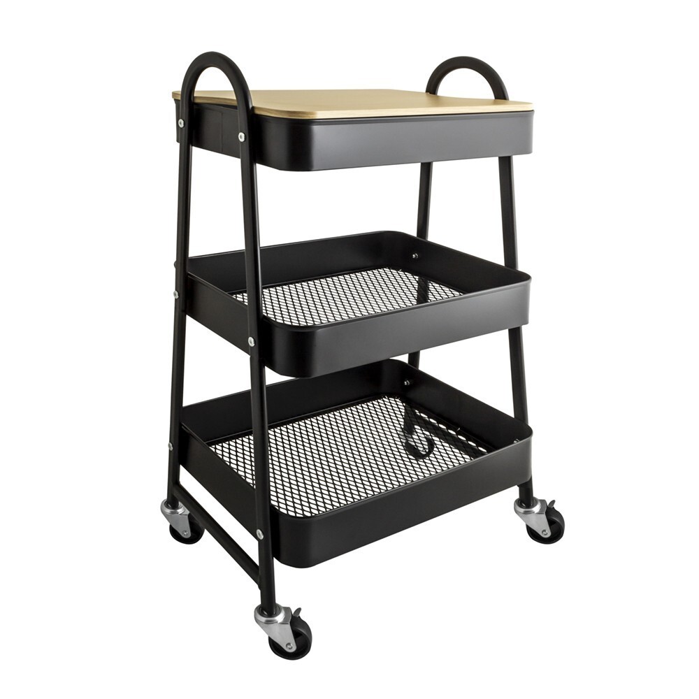 Polica na kolieskach AWD Interior čierna 1822 AWD02041822