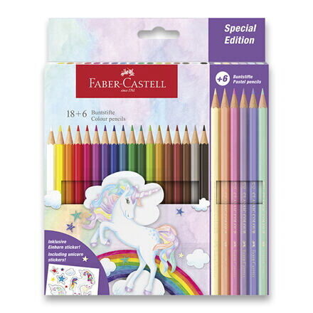 FABER-CASTELL Pastelky Classic Colour Unicorn 24 farieb