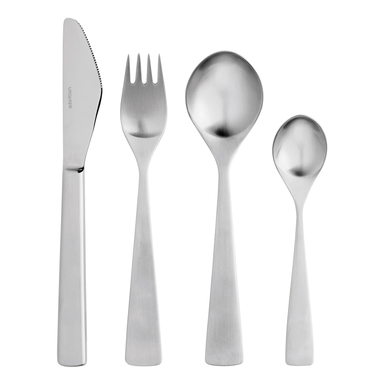Sada príborov MAYA, súprava 24 ks, strieborná, nerezová oceľ, Stelton