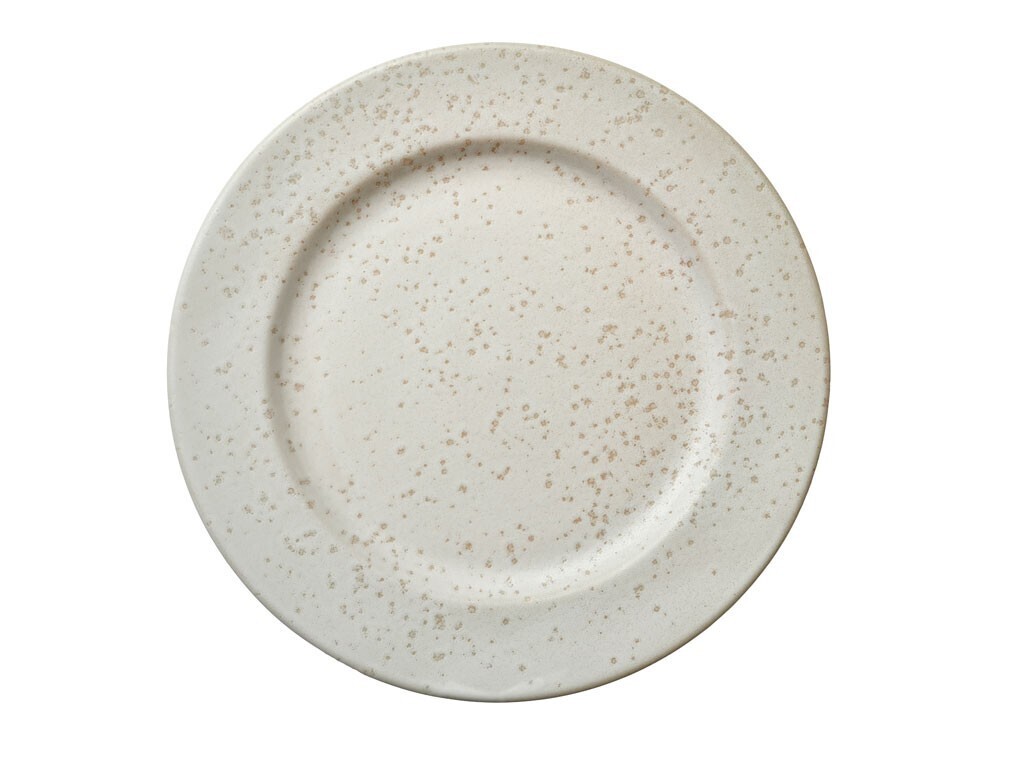 Dezertný tanier 22 cm, krémová matná, Bitz