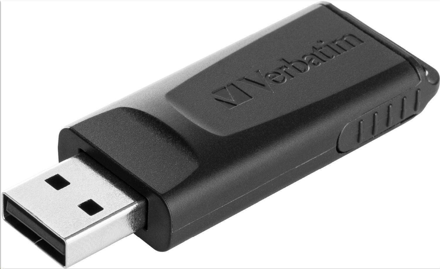VERBATIM Flash Disk 128GB Store 'n' Go Slider, čierna